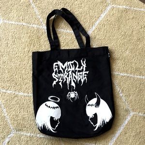 Emily the Strange canvas tote bag